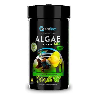 Imagem de Ração Ocean Tech Algae Flakes Mix Alimento Flocos Peixes 20g