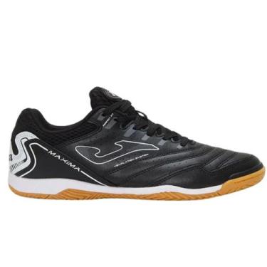 Imagem de Chuteira Joma Futsal Maxima Preto + Branco, 40, Preto, Branco