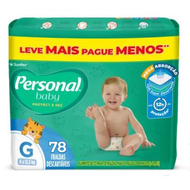 Imagem de Fralda personal baby giga g c/ 78