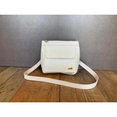 Imagem de Bolsa Transversal Hobo Casual Couro Feminina Amarelle, Off white, Únic