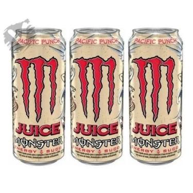 Imagem de Kit 3 Energético Monster Energy Pacific Punch 473ml