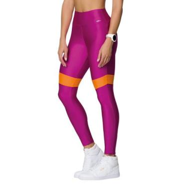 Imagem de Calça legging com recorte Selene 24603.001 - Magenta/Coral, Fúcsia, G