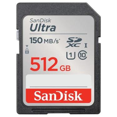 Imagem de Cartao de Memoria SD de 512GB Sandisk Ultra SDSDUNC-512G-GN6IN - Preto