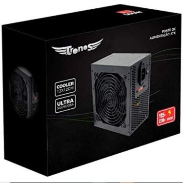 Imagem de Fonte de Alimentação Atx Gamer 750W Trs-7400-B 24 Pinos 110V-230V Silenciosa Tronos