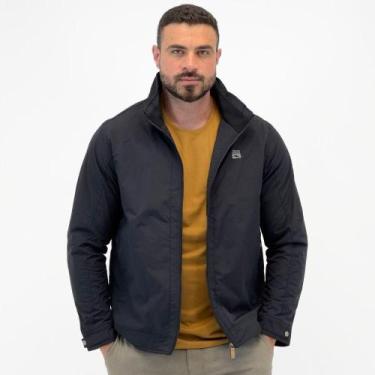 Imagem de Jaqueta Nicoboco Nylon Gola Alta Masculina, GG, Preto