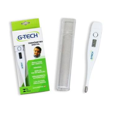 Imagem de Termômetro Digital Axilar p/ Febre G-Tech Branco TH1027