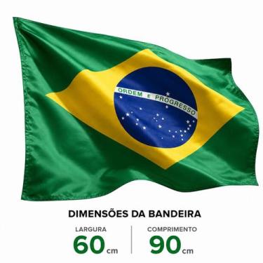 Imagem de Bandeira do Brasil Copa do Mundo ou Cerimônias 60x90 - sem marca