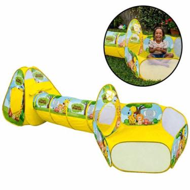 Imagem de Barraca Infantil 3 em 1 com Túnel Cercado Divertido DM Toys