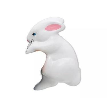 Imagem de Estatueta Coelho Agarradinho Mini BRANCO - Decore Casa