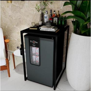 Imagem de Móvel Aparador Bar Para Frigobar Cervejeira Adega Gourmet - Solda e Ar