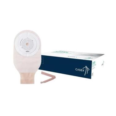 Imagem de Bolsa drenavel para colostomia recortavel opaca 19 a 64mm c/ 15 casex