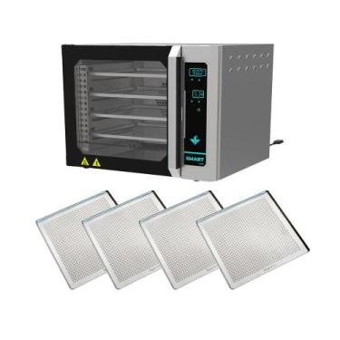 Imagem de Forno Turbo Convector Digital Pro Turquesa FCSP4E 220V + 4 Assadeiras 