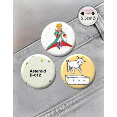 Imagem de Botton GEDUMIX O Pequeno Príncipe 1.0 - 3 Peças, 5.5cmØ Alfinete
