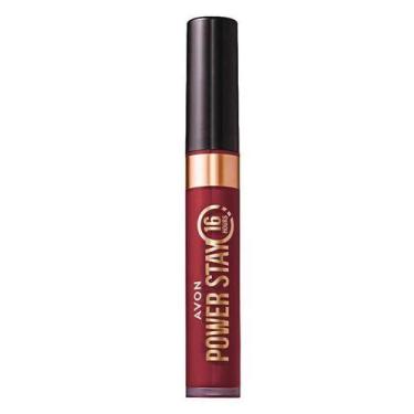 Imagem de Batom Líquido Power Stay Avon 16h Duração Marrom Rubi