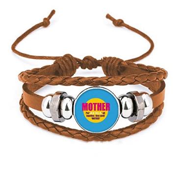 Imagem de un brand Pulseira de couro com palavra "Mother Love"