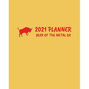Imagem de 2021 Year of the Metal Ox Planner: Spring Festival Traditional Chinese Lunar New Year Color of the Year Calendar Organizer