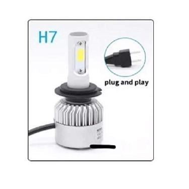 Imagem de Par H7 Lampada Super Led Cob 6000k Modelo C6 Headlight