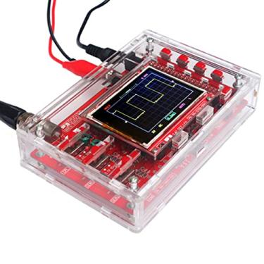 Imagem de Zwbfu Osciloscópio Kit Osciloscópio digital portátil TFT de 2,4 polega de bolso com caixa protetora e conjunto de aprendizado eletrônico de sonda totalmente montado