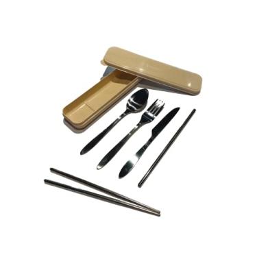 Imagem de Estojo de Talheres Bege