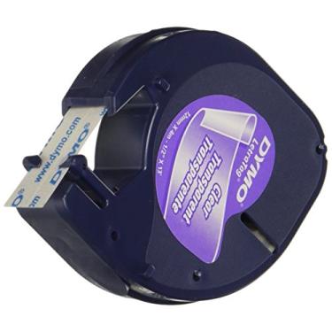 Imagem de Dymo Etiquetas de plástico LetraTag® transparentes 16952 1,27 cm x 3,82 m