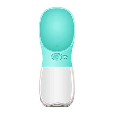 Imagem de Copo de água para animais de estimação portátil copo de acompanhamento de viagem ao ar livre para cães garrafa de água potável garrafa de água para gatos suprimentos para animais de estimação 350ml (azul)