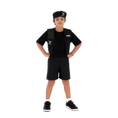 Imagem de Fantasia Policial Tropa de Elite Infantil Curto G