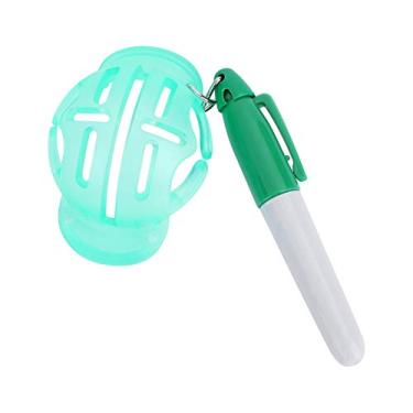 Imagem de Vbest life Ferramenta de alinhamento de forro de bola de golfe com caneta acessórios de bola de golfe para homens e mulheres e crianças (verde)