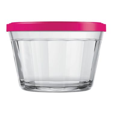 Imagem de 1 Tigela Vidro Americano Tampa Plastica Sortida 1L Nadir