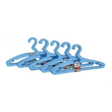 Imagem de Cabide Infantil Kit Com 25 Unidades Azul - Rainha