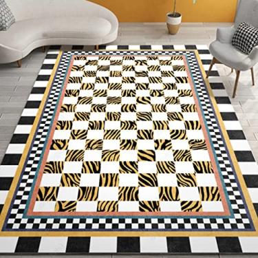 Imagem de Tapetes de área grande para decoração de interiores para meninos e meninas, quarto de crianças, tapete de chão antiderrapante de fibra de poliéster, tapete de ioga, sofá de veludo de cristal sem pelos para sala de estar