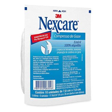 Imagem de Nexcare 3M Gaze Estéril - 10 Unidades Branca