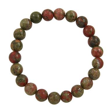 Imagem de Falari Pulseira el stica com pedras semipreciosas naturais de 8 mm unissex