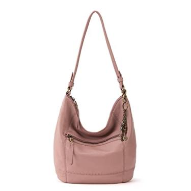 Imagem de The Sak Bolsa Sequoia Hobo em couro, silhueta macia e despojada, design atemporal e elevado, Coral vintage