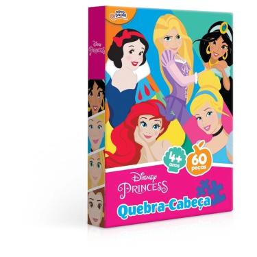 Imagem de Quebra Cabeça Disney Princesas 60 Peças Toyster