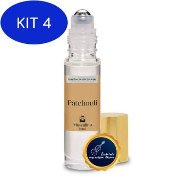 Imagem de Kit 4 Perfume Roll On Patchouli 10Ml - Masculino