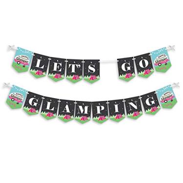 Imagem de Let's Go Glamping – Bandeira de festa com glamour de acampamento – Decorações de festa