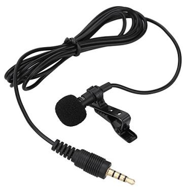 Imagem de Qudai Mini portátil com clip lapela lapela mãos livres 3.5mm Jack condensador Wired Microfone Mic para Smartphones computador PC Laptop altifalante BD