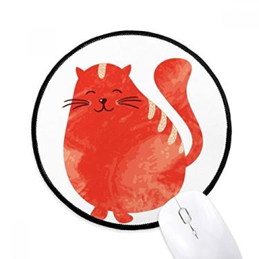 Mouse pad para jogos, gatinho fofo gato branco vermelho, mouse pad