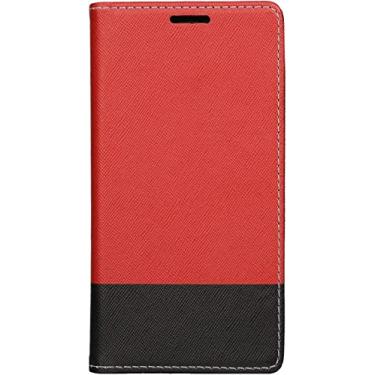 Imagem de CYSUE Capa para iPhone 13/13 Mini/13 Pro/13 Pro Max, capa protetora flip carteira de couro PU premium com fecho magnético slots de cartão suporte (cor: vermelho, tamanho: 13pro 6,1 polegadas)