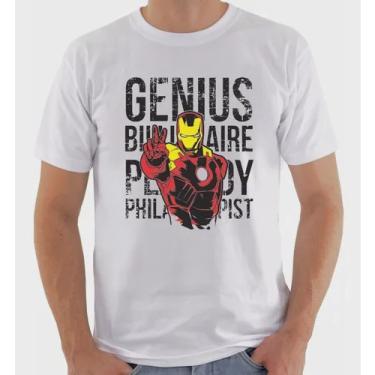 Imagem de Camiseta Homem De Ferro Iron Man Tony Stark Bilionário