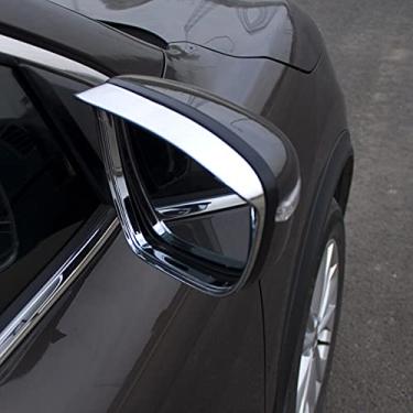 Imagem de JIERS Para Nissan Rogue X Trail T32 2014-2018, capas de espelho retrovisor de carro, moldura de sobrancelha de chuva, acessórios externos para automóveis