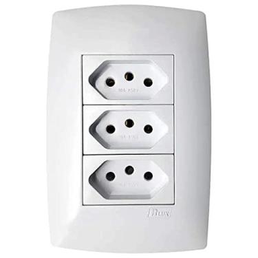 Imagem de Conjunto Tomada Tripla 10A Home Blux