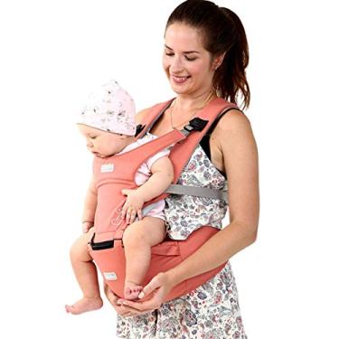 Imagem de Porta-bebês Sling 3 em 1 ergonômico mochila respirável e macio urdidura para bebês para bebês e crianças de 0 a 36 meses