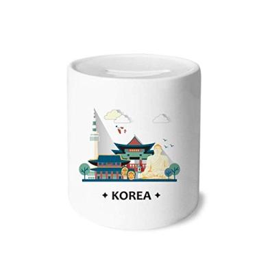 Imagem de DIYthinker Porta-moedas de cerâmica Tourist Atrations in Seoul Korea porta-moedas porta-moedas presente