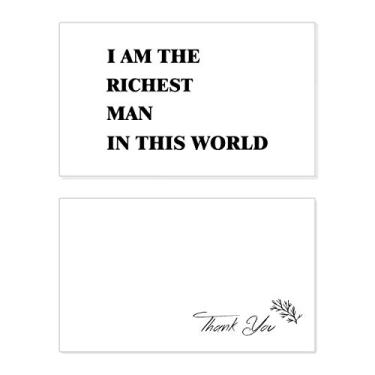 Imagem de Cartão de agradecimento I Am The Richest Man Birthday Paper Greeting Wedding Repreciation