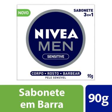 Imagem de Nivea Sabonete 90g Men Box Sensitive 3em1