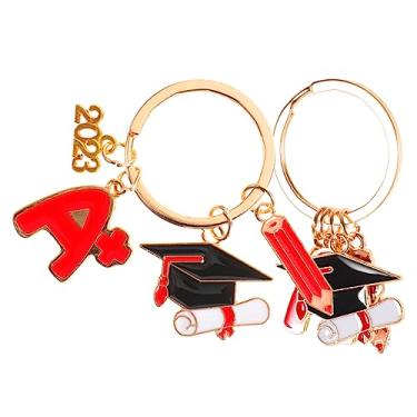 Imagem de Gadpiparty 2 Unidades chapéu de médico chaveiro lembrancinhas de festa de formatura 2023 graduado decoração presentes o presente pingente de chaveiro de bolsa presente de formatura 2023 Metal