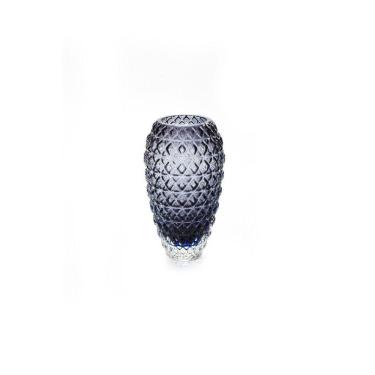 Imagem de Vaso Em Cristal Murano Azul Oxford - São Marcos 32Cm
