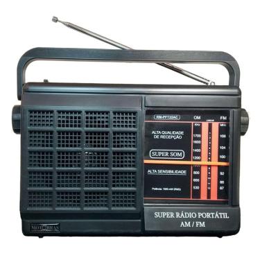Imagem de Rádio Portátil Motobras PFT22 2 Faixas Preto