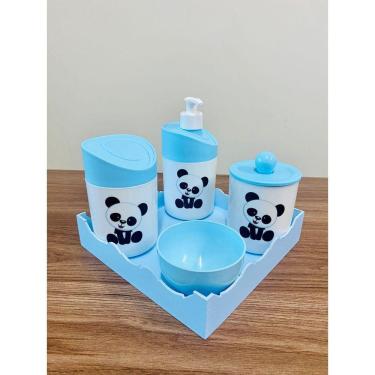 Imagem de Kit Higiene Pandinha c/bandeja quadrada COLOR